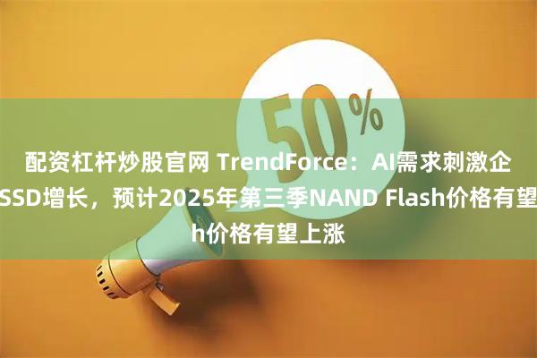 配资杠杆炒股官网 TrendForce：AI需求刺激企业级SSD增长，预计2025年第三季NAND Flash价格有望上涨