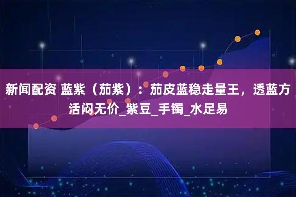 新闻配资 蓝紫（茄紫）：茄皮蓝稳走量王，透蓝方活闷无价_紫豆_手镯_水足易