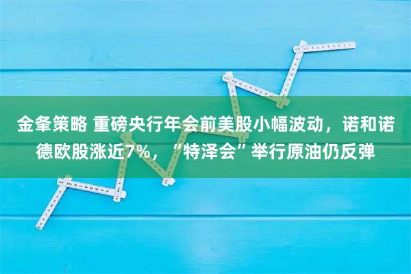 金夆策略 重磅央行年会前美股小幅波动，诺和诺德欧股涨近7%，“特泽会”举行原油仍反弹