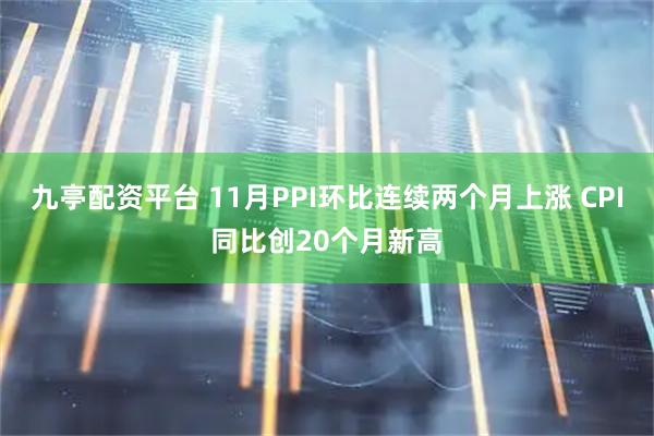九亭配资平台 11月PPI环比连续两个月上涨 CPI同比创20个月新高